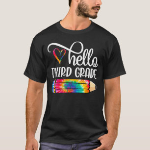 hallo Derde graad Verf Potlood Leerster T-shirt