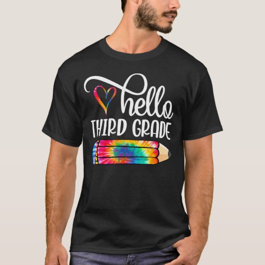hallo Derde graad Verf Potlood Leerster T-shirt (Voorkant)
