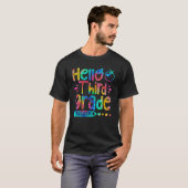 hallo Derde graad Verf Terug naar school Eerste D T-shirt (Voorkant volledig)