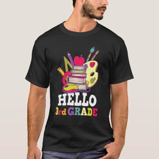 hallo Derde klas 3de graad 1 T-shirt (Voorkant)