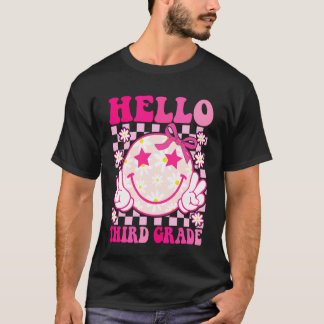 Hallo Derde Klas Coquette Strik Terug Naar School  T-shirt