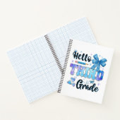 Hallo Derde Klas Eerste Dag Van School Coquette Notitieboek (Binnen)