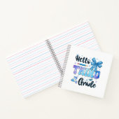 Hallo Derde Klas Eerste Dag Van School Coquette  Notitieboek (Binnen)