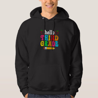 Hallo Derde Klas Eerste Dag Van School Terug Naar Hoodie