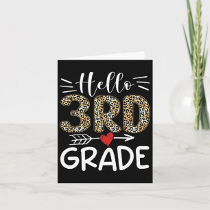 hallo derde klas eerste schooldag 3 kaart