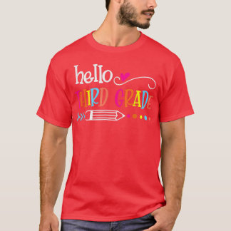 hallo derde klas Funny 3e klas terug naar school T T-shirt