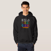 hallo derde klas leraar terug naar school hoodie (Voorkant volledig)