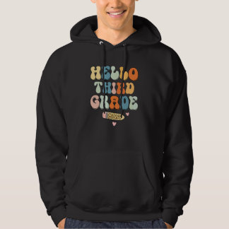 Hallo Derde Klas Leraar Terug naar School Vintage  Hoodie