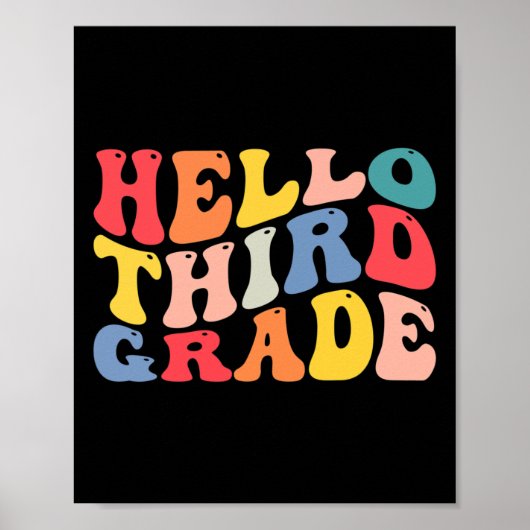 hallo derde klas poster (Voorkant)