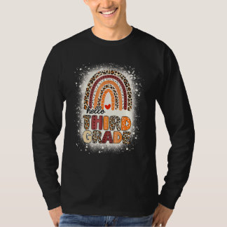Hallo Derde Klas Regenboog Gebleekt 1e Dag Van Sch T-shirt