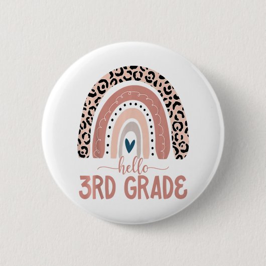 hallo derde klas ronde button 5,7 cm (Voorkant)