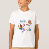 Hallo Derde klas - Schattige Back to School Design T-shirt (Voorkant)