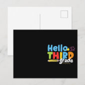 Hallo Derde klas Team 3e klas Vibes Eerste Dag Briefkaart (Voorkant / Achterkant)