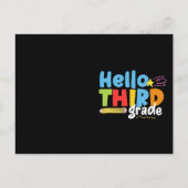 Hallo Derde klas Team 3e klas Vibes Eerste Dag Briefkaart (Voorkant)