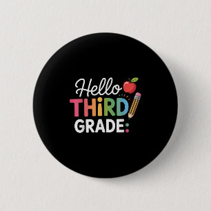 hallo derde klas van het team ronde button 5,7 cm