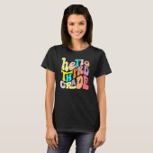 hallo derde klas van het team t-shirt (Voorkant volledig)