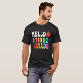 hallo derde klas van het team t-shirt (Voorkant volledig)