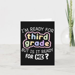Hallo Derde leerjaar klaar voor 3e Back to School Kaart