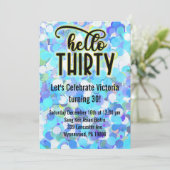 Hallo Dertig - Blauw Kaart (Staand voorkant)