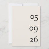 Hallo Dertig Minimaal Modern 30e Verjaardag Kaart (Achterkant)