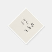 Hallo Dertig Minimal Modern 30e Verjaardag Servet (Hoek)