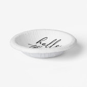 Hallo Dertig minimalistisch 30e verjaardagsfeestje Papieren Kommen (Gebogen)