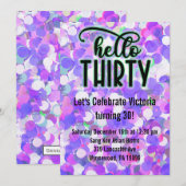 Hallo Dertig - Paars Kaart (Voorkant / Achterkant)