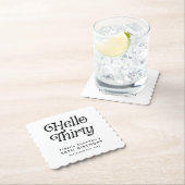 Hallo Dertig Retro 30e verjaardag Kartonnen Onderzetters (Insitu)