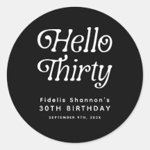 Hallo Dertig Retro 30e verjaardag