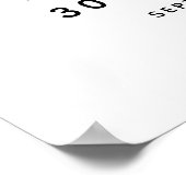 Hallo Dertig Retro 30e Verjaardag Welkom Teken Poster (Hoek)