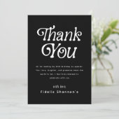 Hallo Dertig Retro 30ste Verjaardagsfeest Bedankkaart (Staand voorkant)