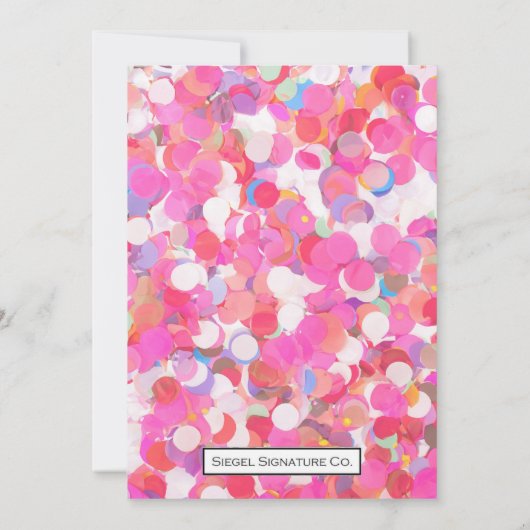 Hallo Dertig - roze Kaart (Achterkant)