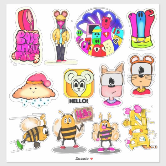 Hallo Designer Sticker Set 1 (Vel)