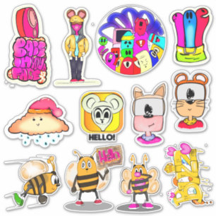Hallo Designer Sticker Set 1