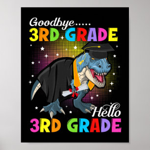 Hallo Dinosaur T Rex Afscheid 3e Graad 4 Graad G Poster