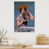 hallo! Dit is de vrijheid om te spreken ~  WW1 Poster (Keuken)