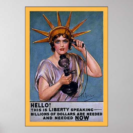 hallo! Dit is de Vrijheid~ Wereldoorlog 1 Poster (Voorkant)