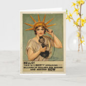 Hallo! Dit is vrijheid het spreken Kaart (Gele Bloem)