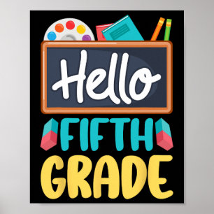 Hallo docenten van groep 5 leerlingen 5e leerjaar poster