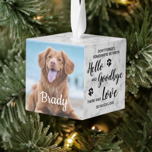 hallo Dog Keepslag Pet Memorial Foto Decoratie (Boom)