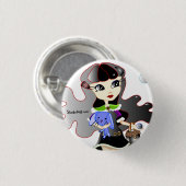 hallo Dollies: Fira en Bluebunny Headshot Ronde Button 3,2 Cm (Voorkant /achterkant)