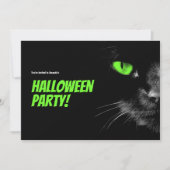 Hallo Donkergroene ogen Halloween Save The Date (Voorkant)