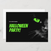 Hallo Donkergroene ogen Halloween Save The Date (Voorkant / Achterkant)