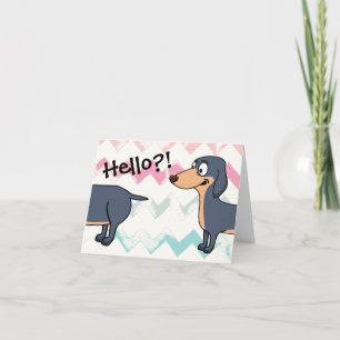 Hallo Doxie (4.25" x 5.5"), inclusief witte envelo Kaart