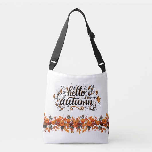 Hallo Draagtas-"herfst" pompoenen Crossbody Tas (Voorkant)