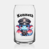 Hallo Draak agent zwaaien! Blikvorm Glas (Voorkant)