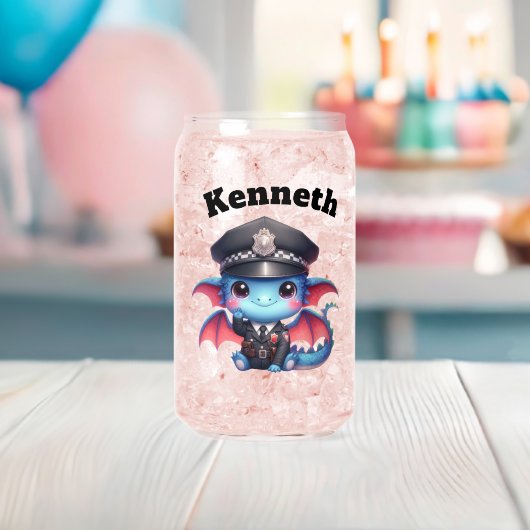 Hallo Draak agent zwaaien! Blikvorm Glas (Insitu (Baby Shower))