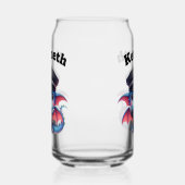 Hallo Draak agent zwaaien! Blikvorm Glas (Links)