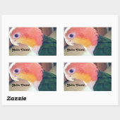 Hallo Drie Vogel Rechthoekige Sticker (Vel)