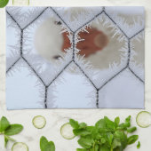 hallo! Duck achter kikkerkeuken Theedoek (Gevouwen)